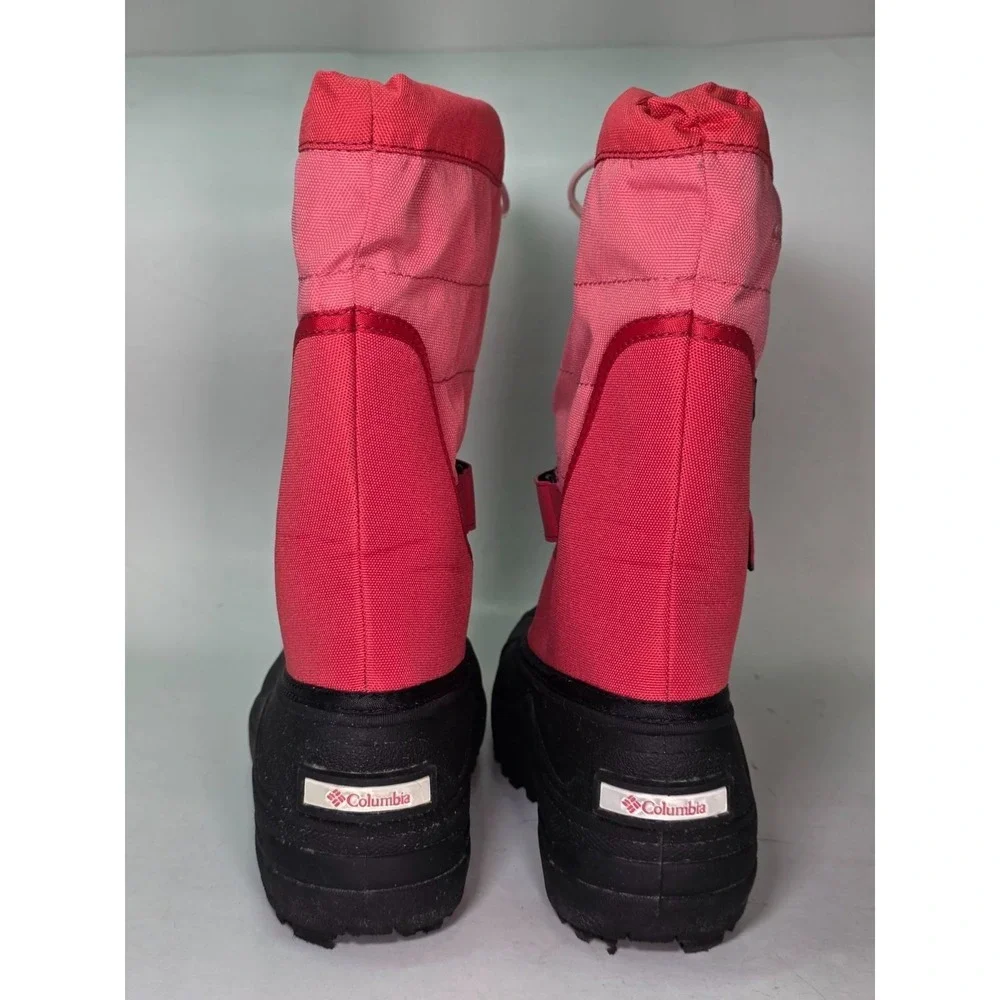 Columbia Powderbug Women's Boots Size 6 EU 38 Pink Black Rain Outdoor Snow Shoes